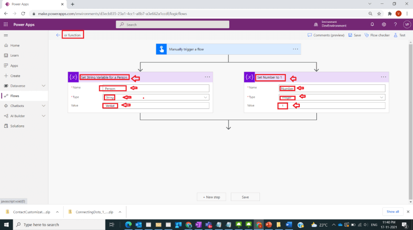 Usage of or Function in Power Automate